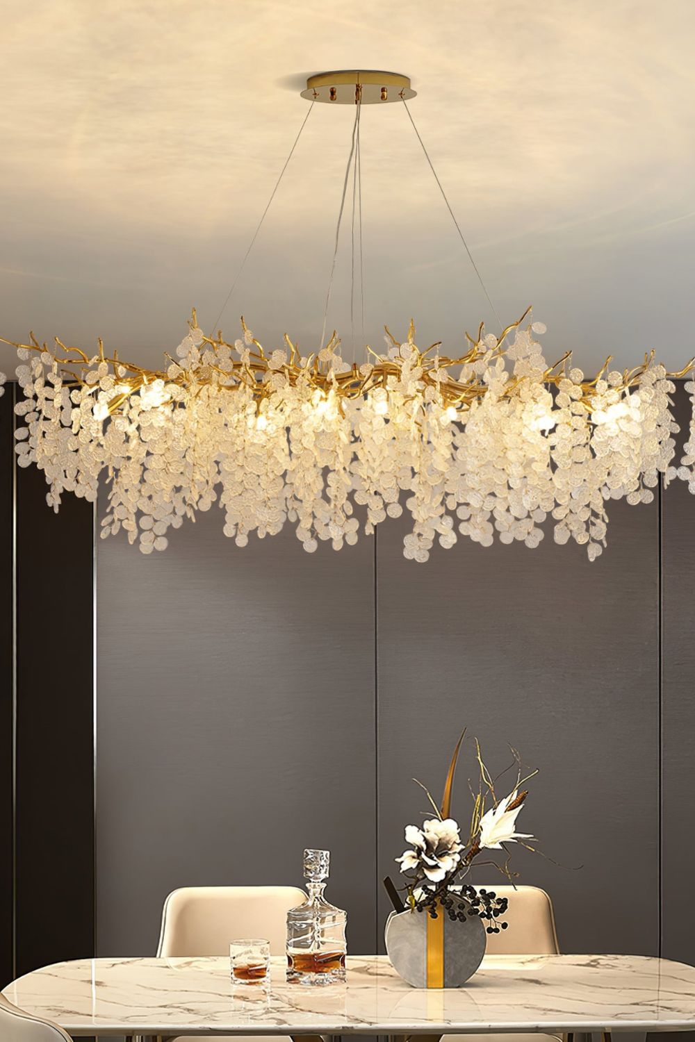 Shiro Noda Crystal Chandeliers - SamuLighting