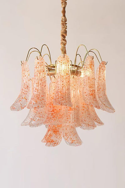 Mazzega Murano colorful glass chandelier