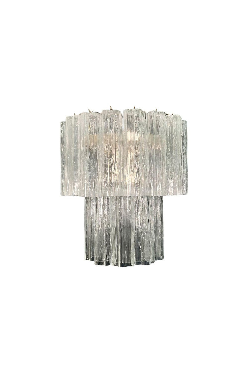 Murano Clear Glass Tube Wall Lamp - 13pcs