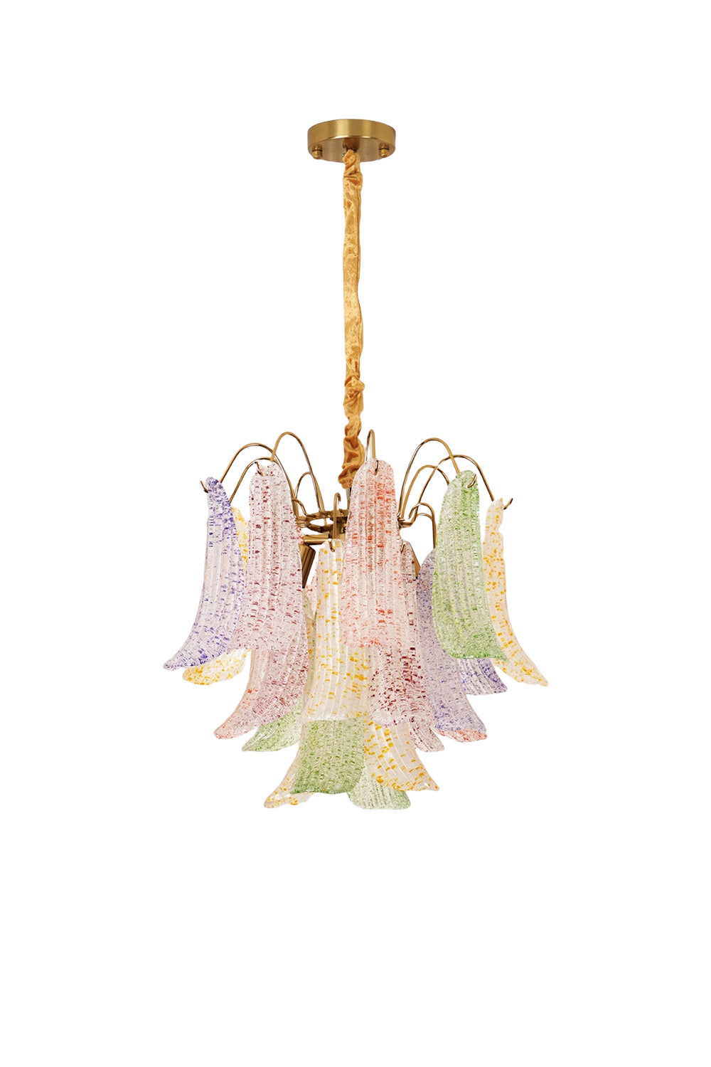 Mazzega Murano colorful glass chandelier