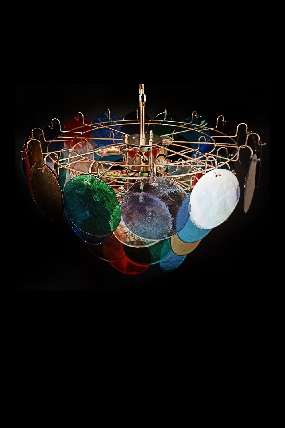 Multicolored Glass High Quality Murano Chandelier