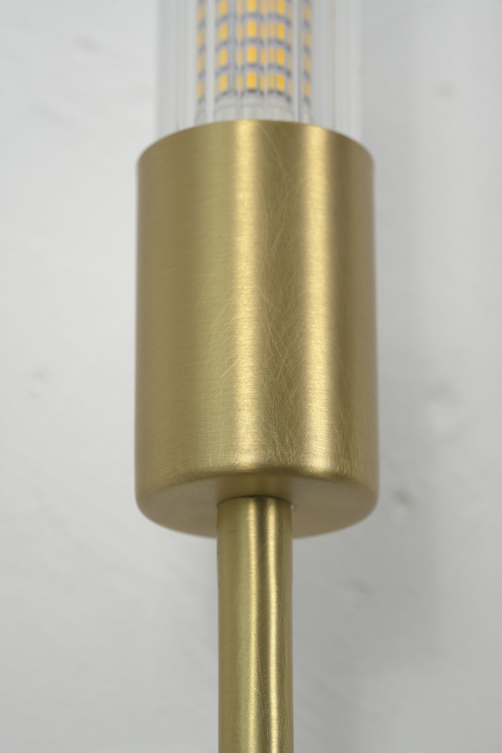 Slender U-Shape Glass Wall Sconce