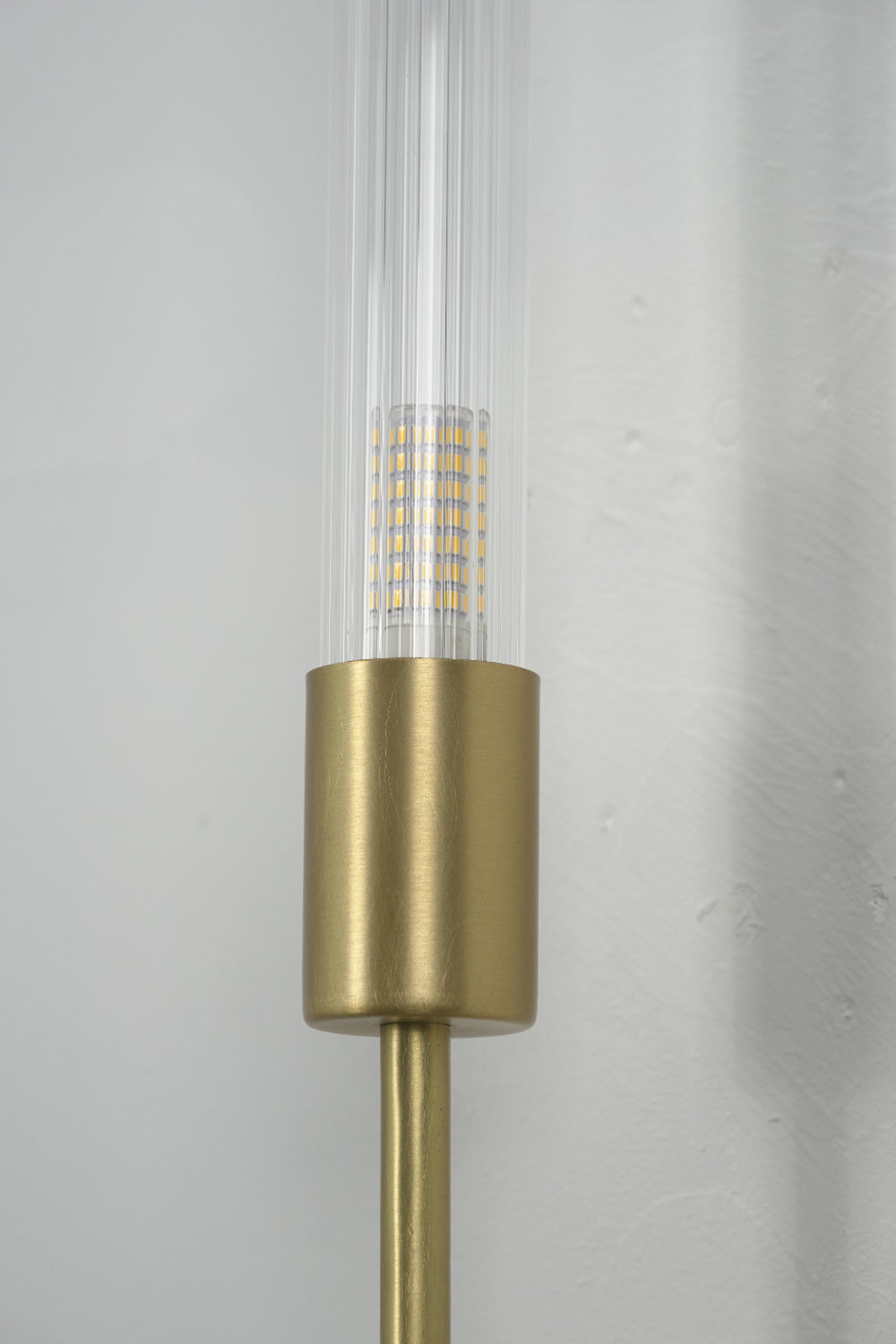 Slender U-Shape Glass Wall Sconce