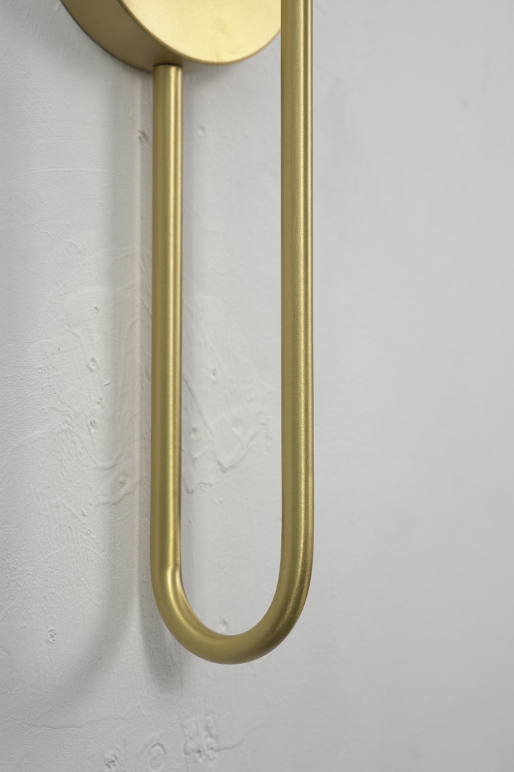 Slender U-Shape Glass Wall Sconce