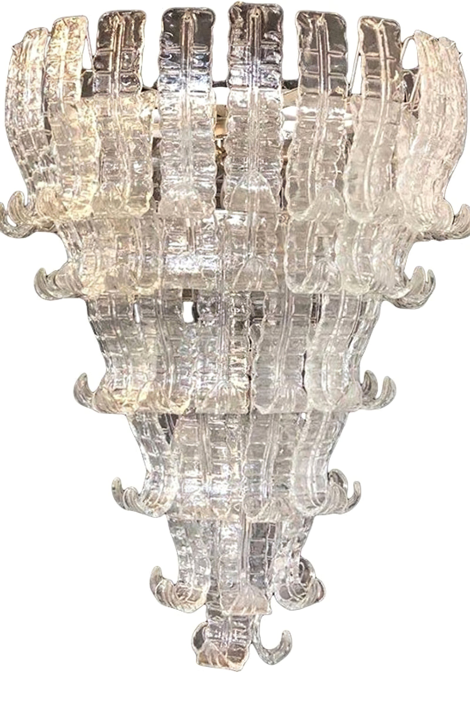 Grand Murano Felci Leaf Glass Chandelier