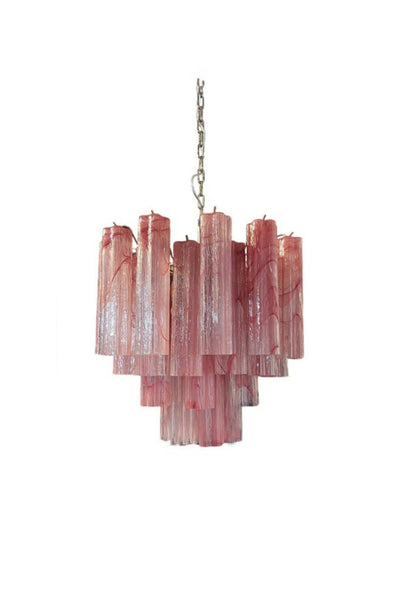 Pink Murano Glass Tree Branch Chandelier