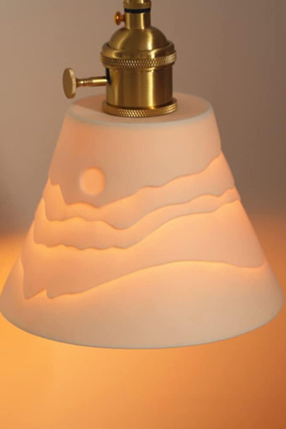 Mountains Shadow Ceramic Pendant Lamp - SamuLighting