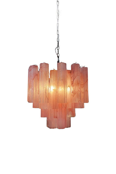 Pink Murano Glass Tree Branch Chandelier