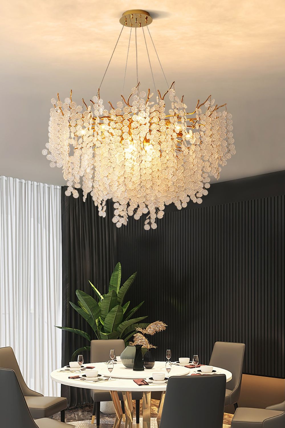 Shiro Noda Crystal Chandeliers - SamuLighting