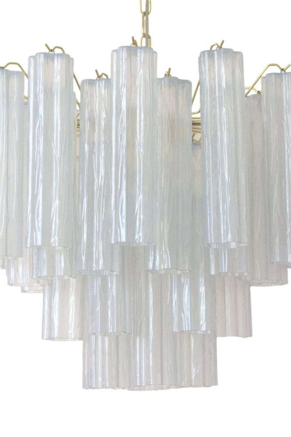 1990s Vintage Italian Opaline Glass Pendant Light