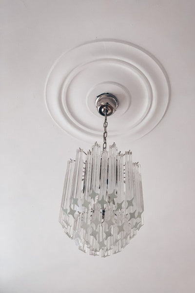 Murano Quadriedri Glass Chandelier