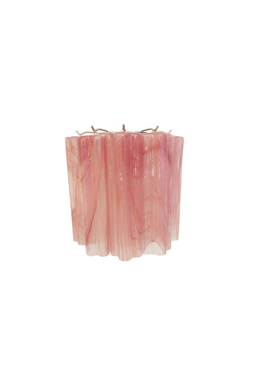 Pink Murano Glass Tube Wall lamp