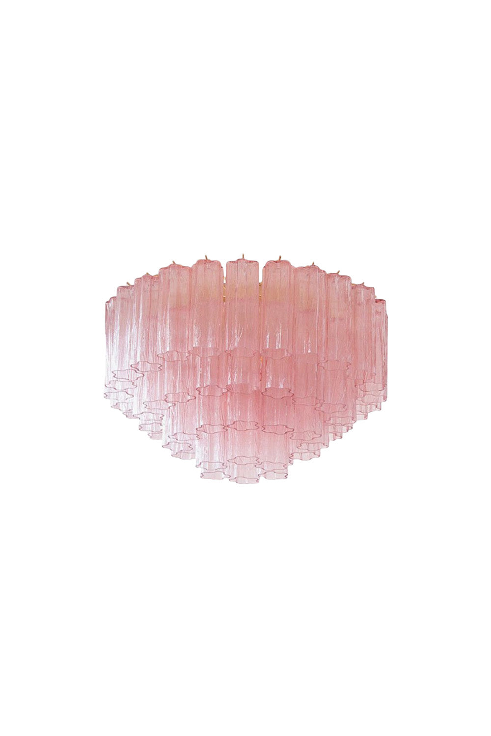 Large Pink Murano Glass Tronchi Ceiling Light