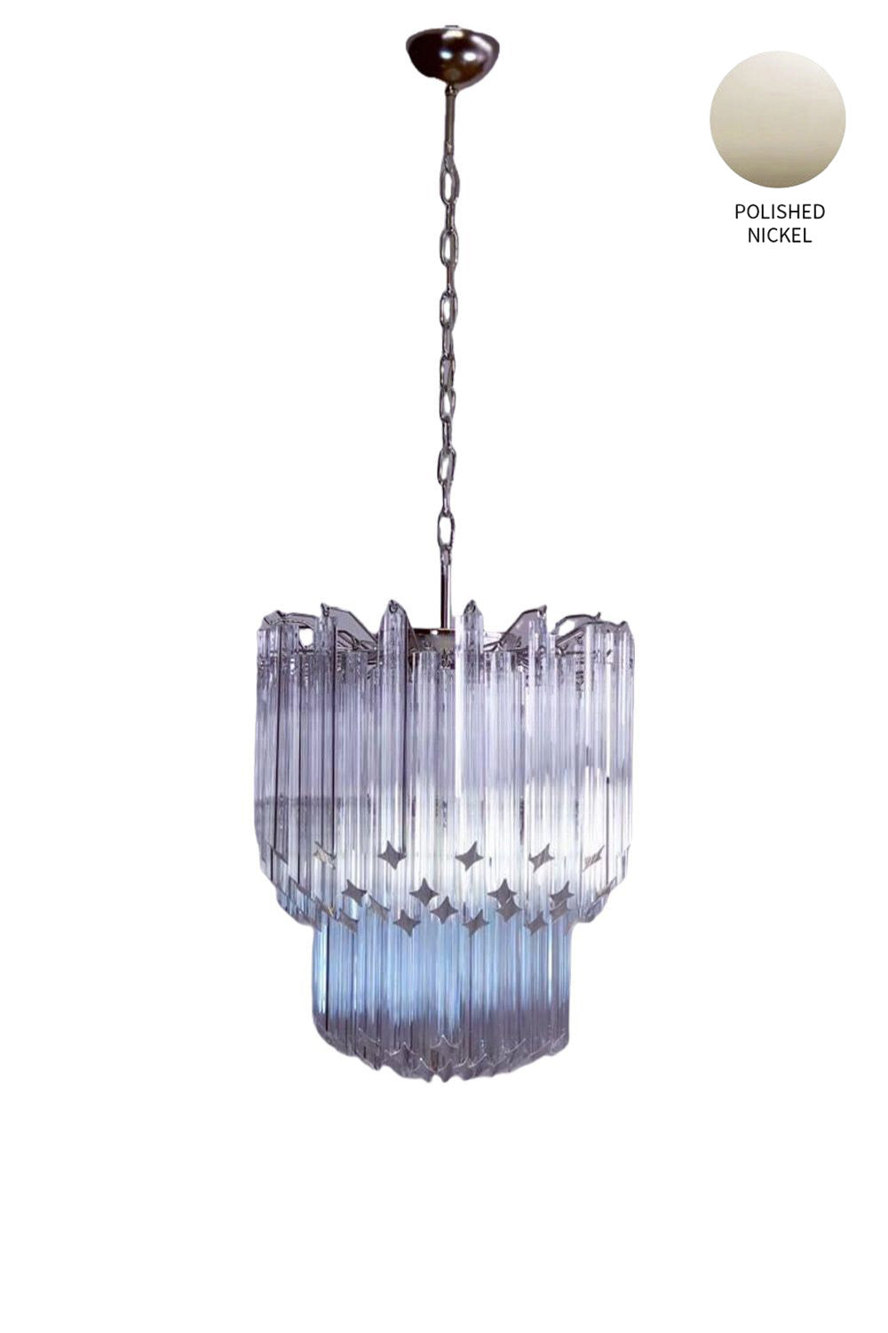 Venini Style Murano Quadriedri Chandelier