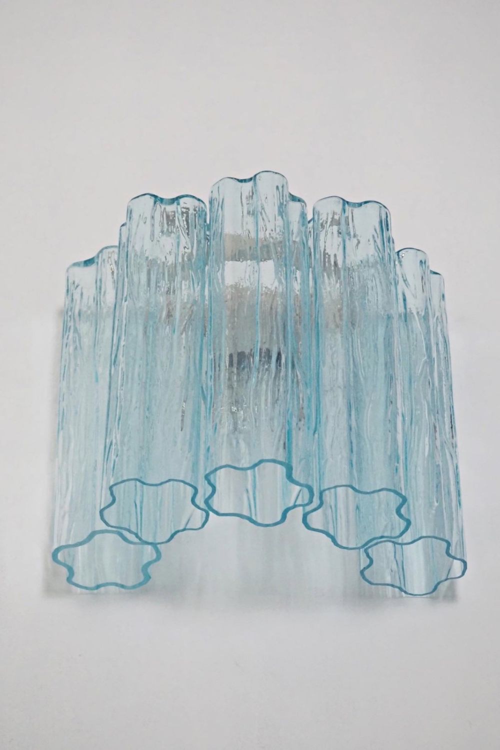 Blue Murano Glass Tube Wall lamp