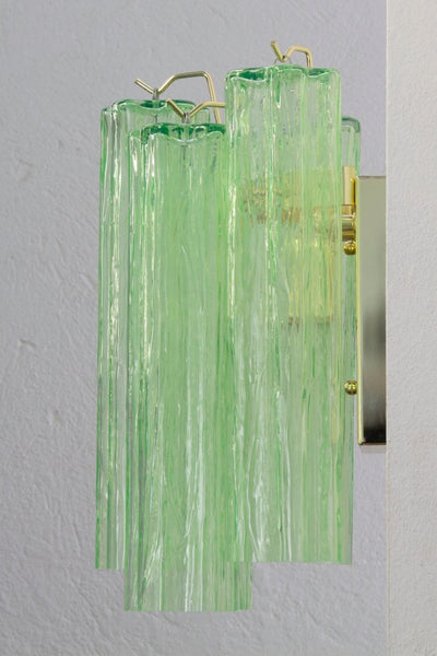 Bright Green Murano Glass Wall Lamp