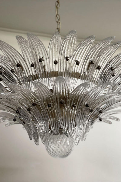 Original Murano Palmette Crystal Chandelier