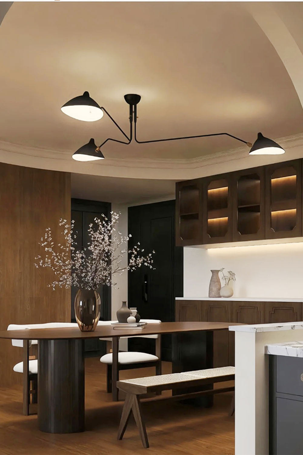 3 Arm Ceiling Light
