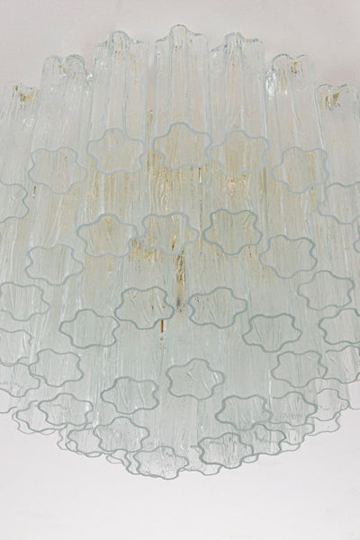 Clear Murano Glass Tronchi Ceiling Light