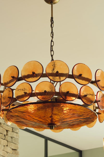 Italian Murano glass Lorenzo chandelier