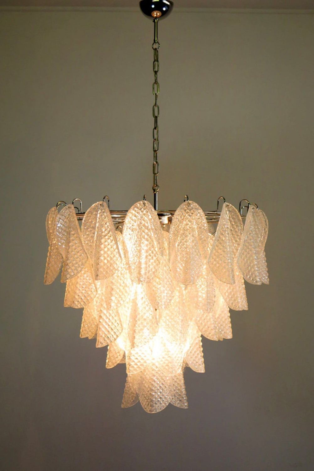 Rondini Transparent Murano Glass Chandelier