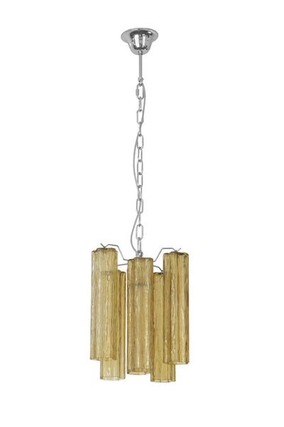 Amber Murano Tronchi Glass Pendant Light