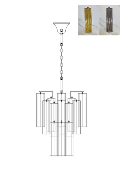 Murano Glass Tronchi Chandelier