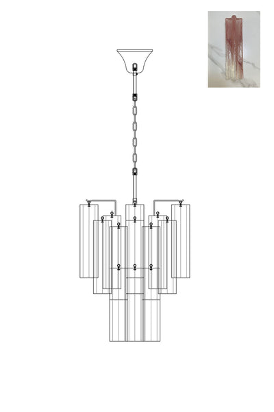 Murano Glass Tronchi Chandelier