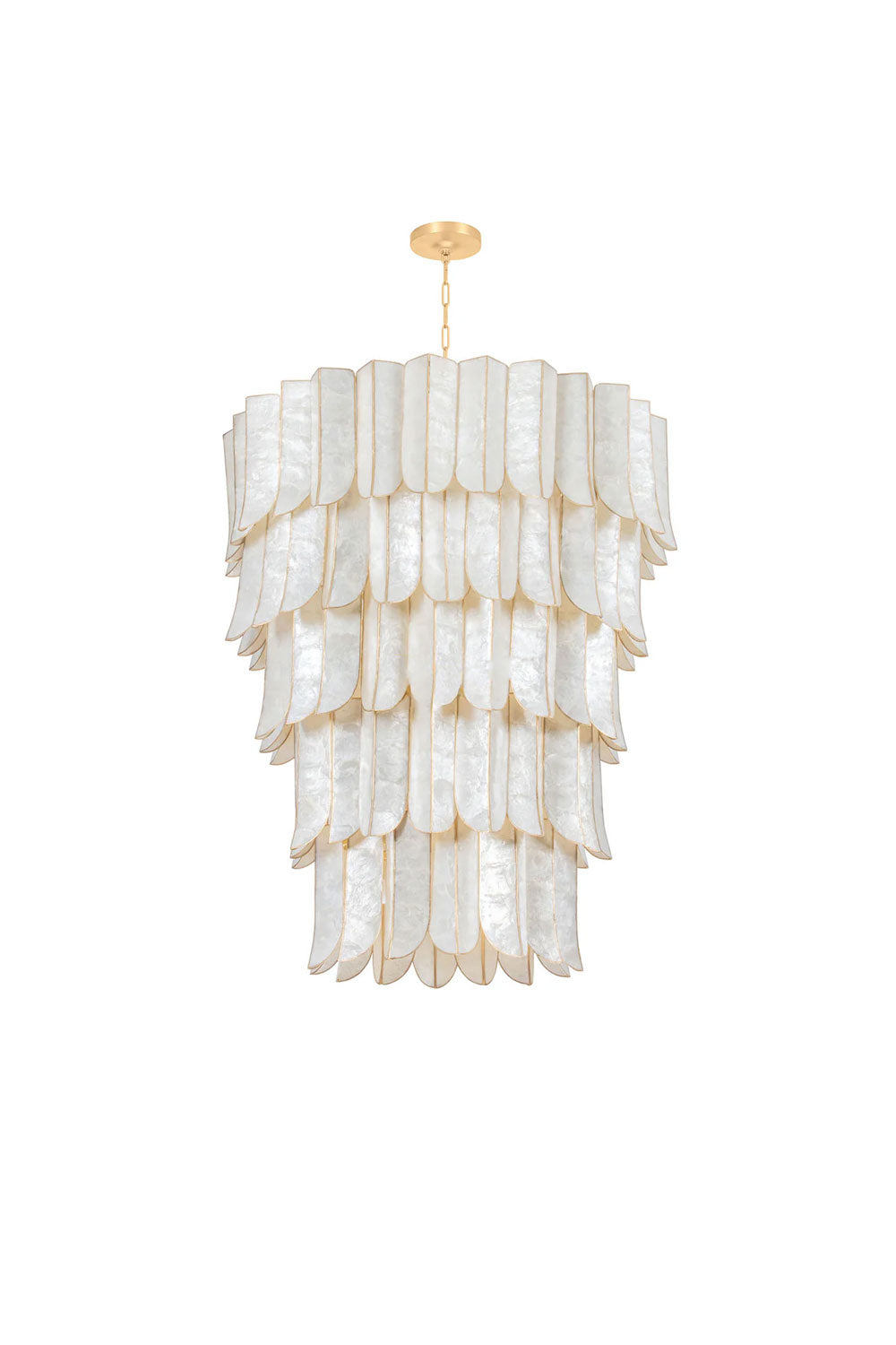 French Retro Shell Chandelier