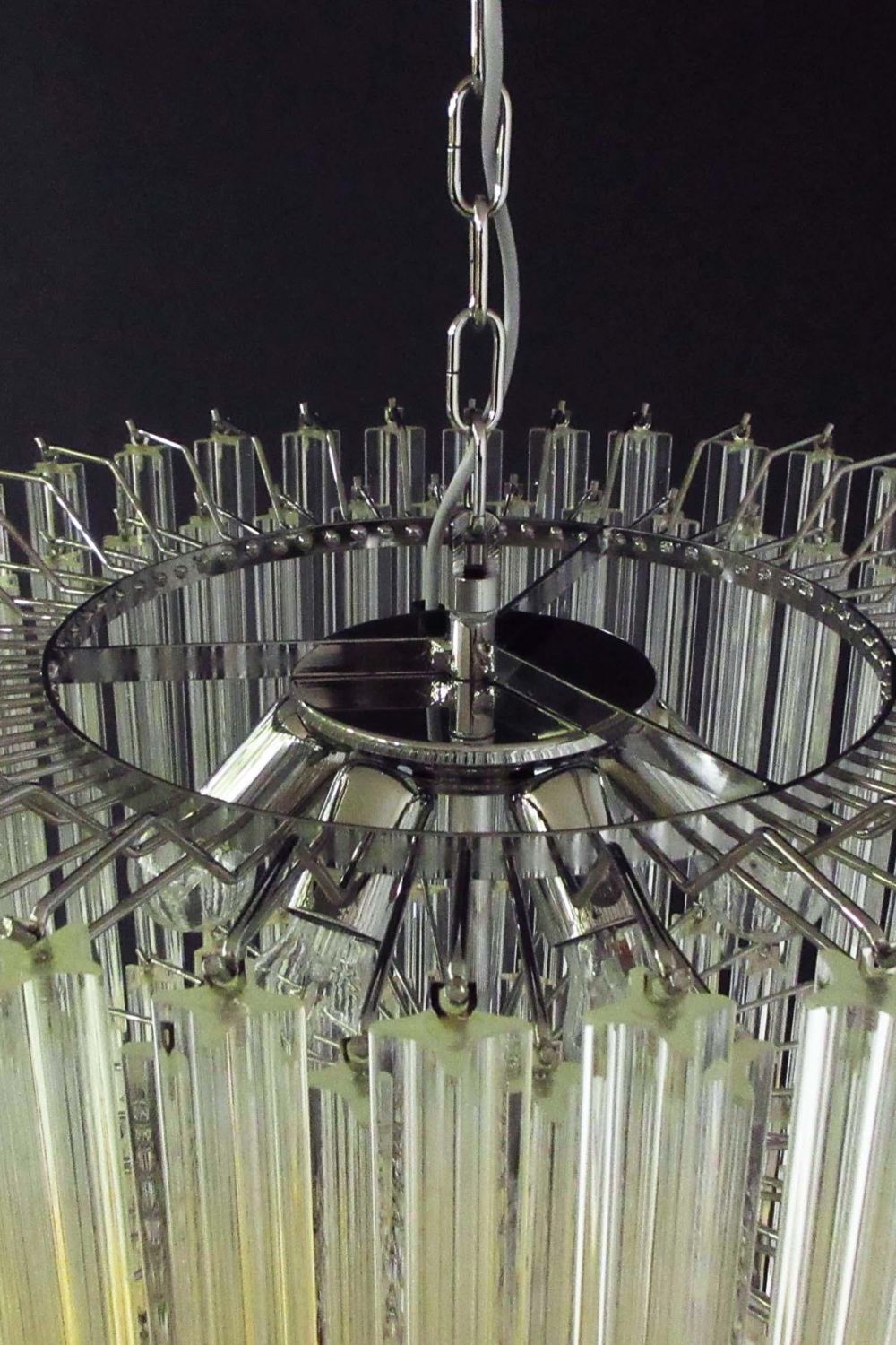 Contemporary Murano Quadriedri Prism Chandelier