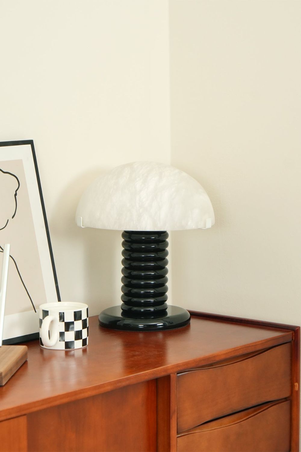 Ben Swildens Alabaster Table Lamp