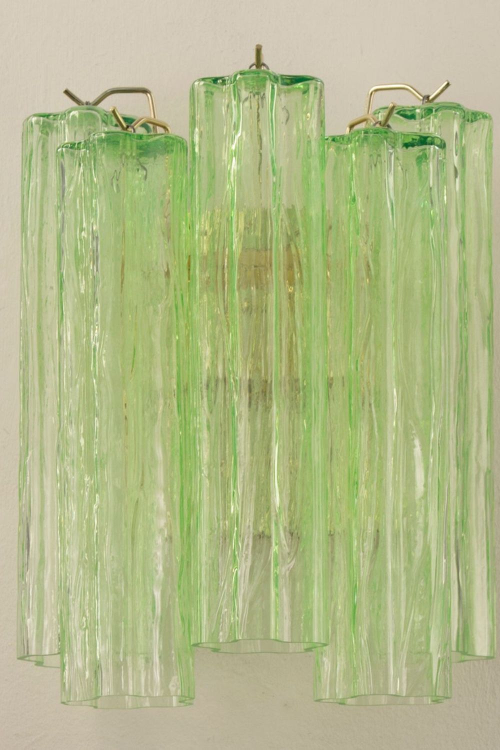 Bright Green Murano Glass Wall Lamp