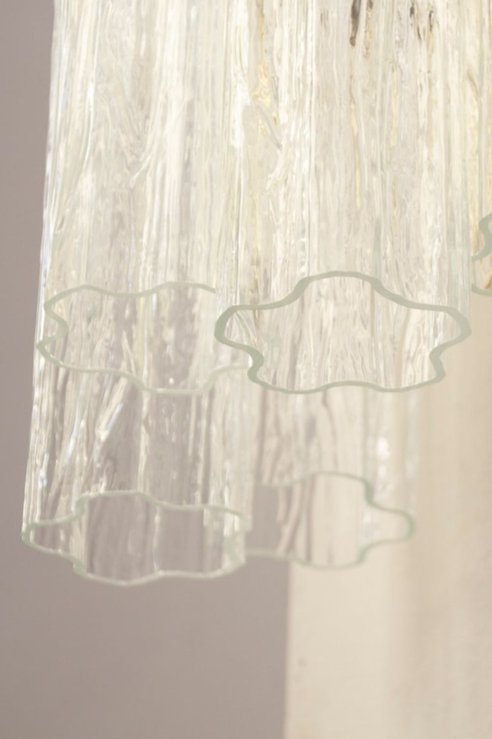 Murano glass crystal wall lamp made in Italy