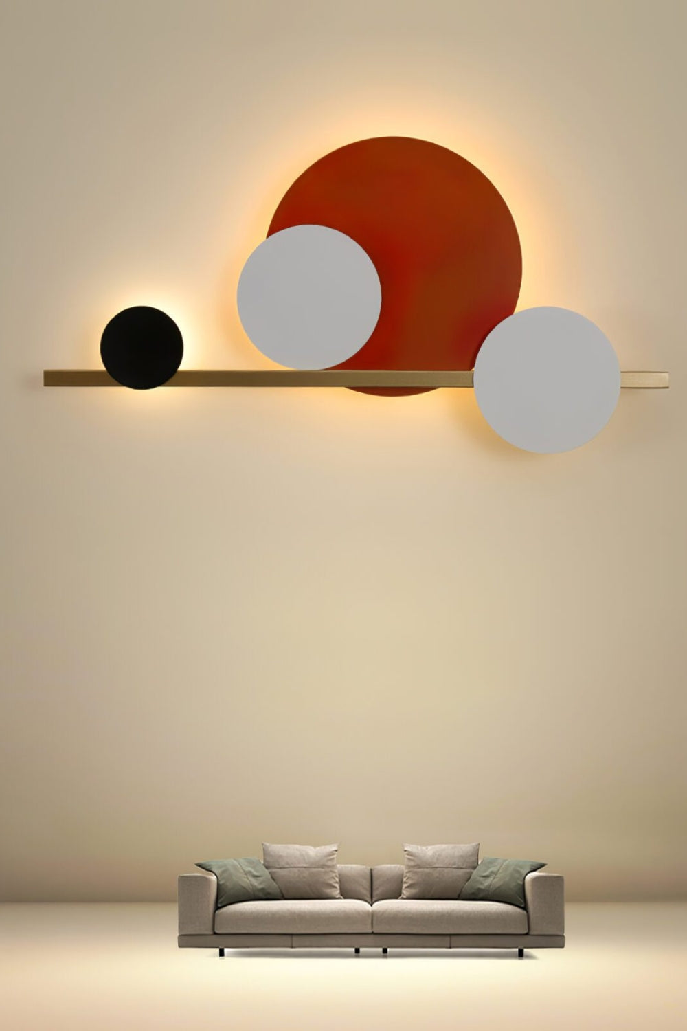 4 Circle LED Wall Light