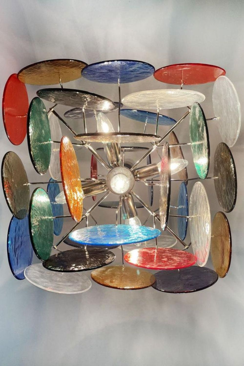 Murano Glass Disc Pendant Light