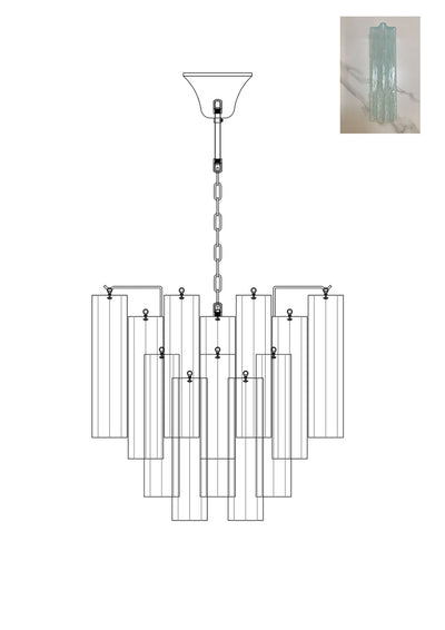 Murano Glass Tronchi Chandelier