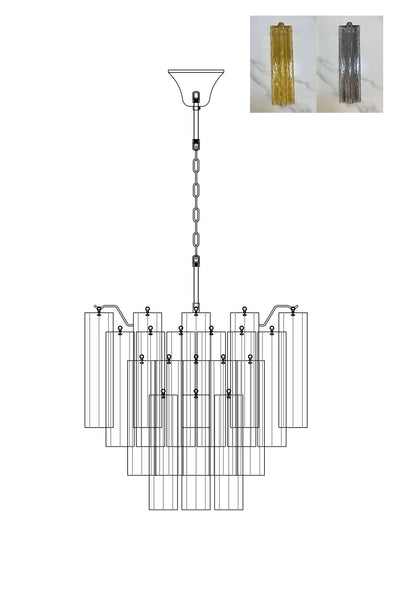 Murano Glass Tronchi Chandelier