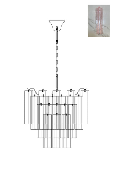 Murano Glass Tronchi Chandelier