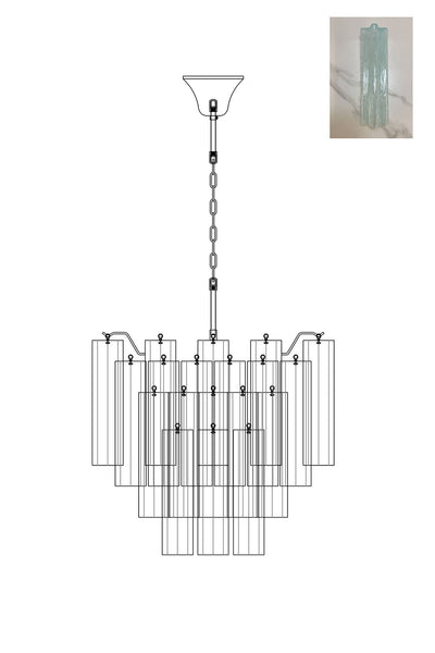 Murano Glass Tronchi Chandelier