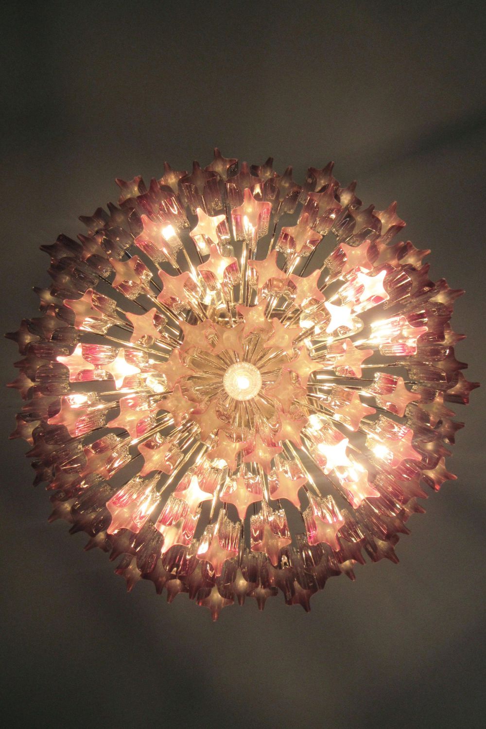 Amethyst Murano Glass Prism Chandelier