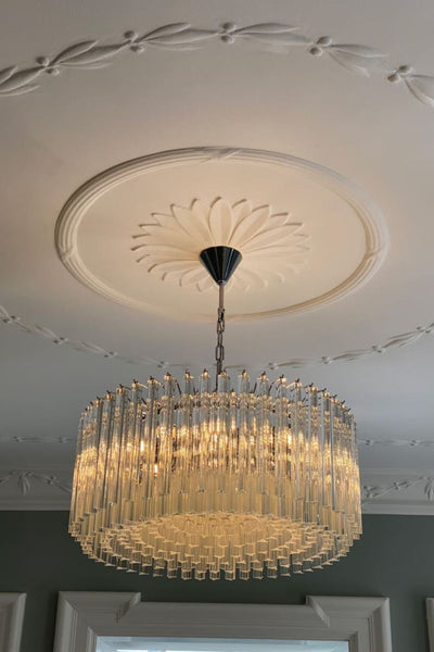 Murano Transparent Prism Triedri Chandelier