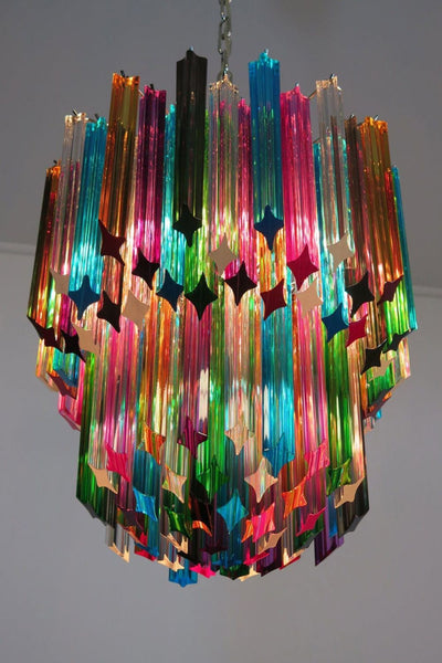 Quadridri Multicolor Prism Chandelier