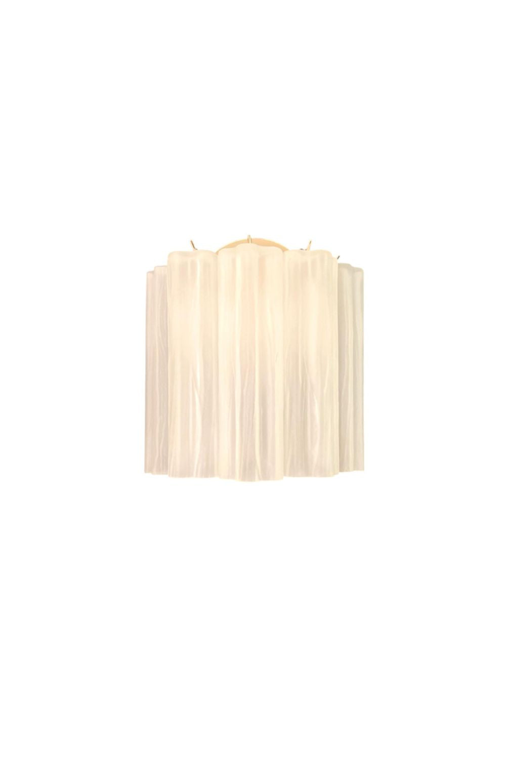 Frosted white Murano glass tube wall Lamp