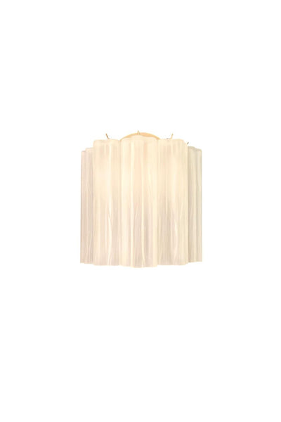 Frosted white Murano glass tube wall Lamp