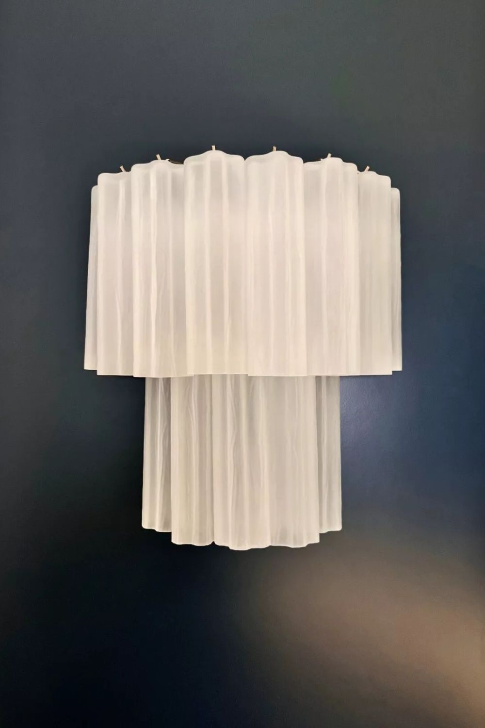 Murano frosted white glass tube Wall Lamp