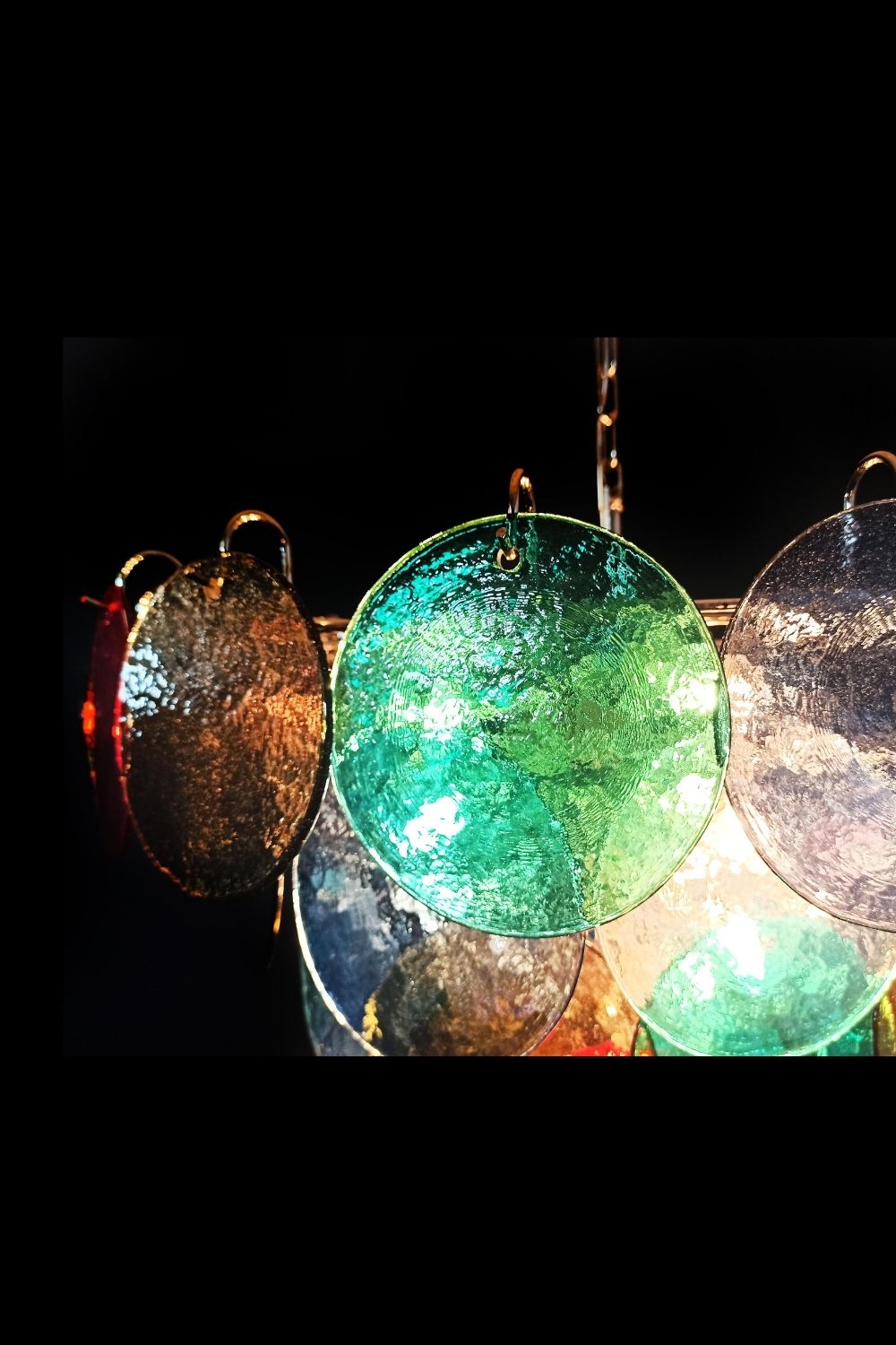 Multicolored Glass High Quality Murano Chandelier