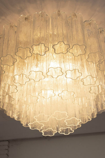 Clear Murano Glass Tronchi Ceiling Light