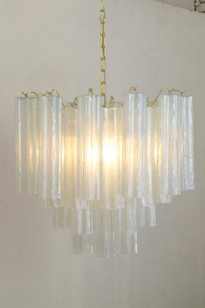 1990s Vintage Italian Opaline Glass Pendant Light