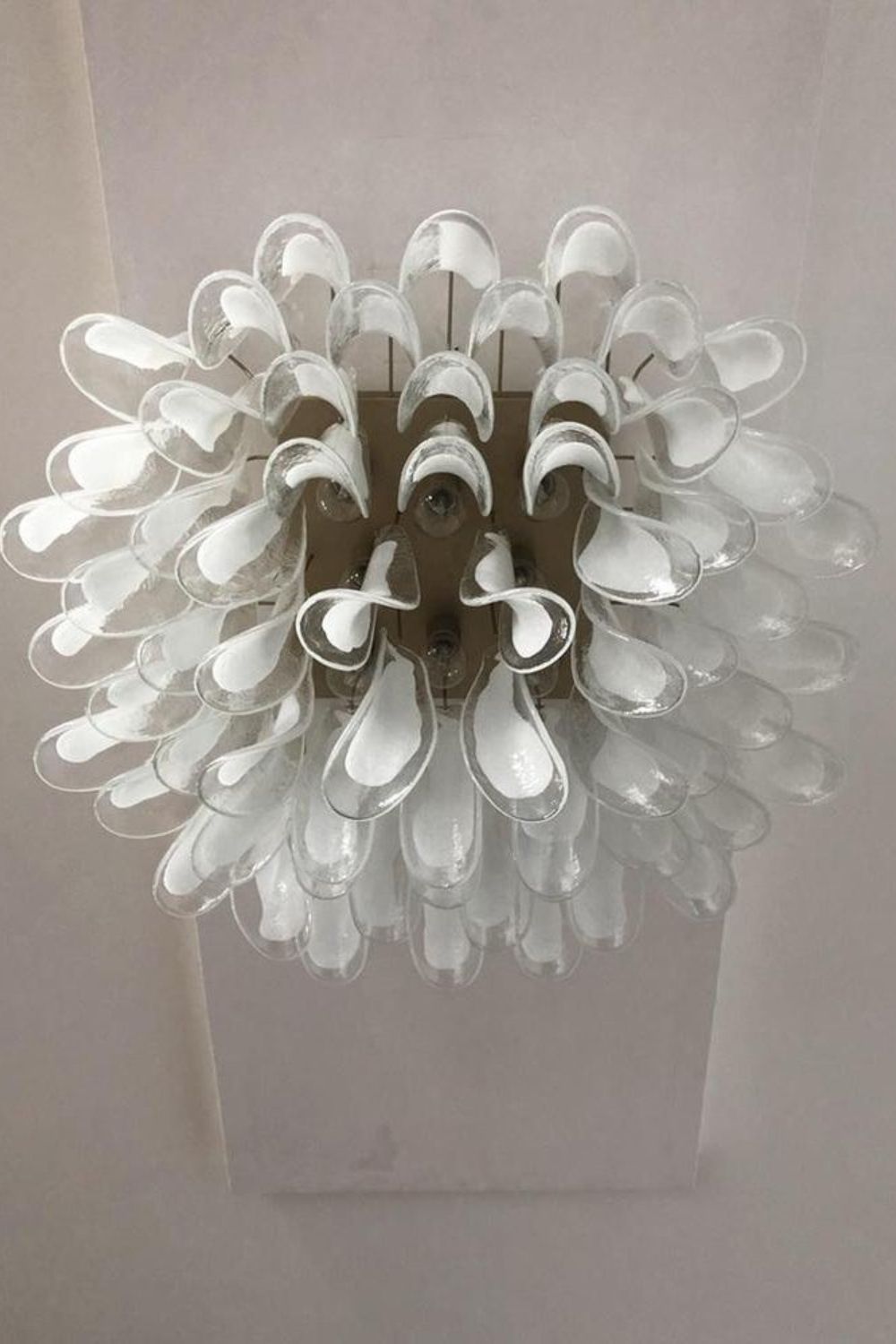 Vintage Murano Handcrafted Petal Ceiling Lamp