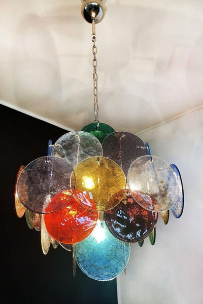 Murano Glass Disc Pendant Light